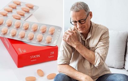 Statins side effects: Do you feel that? The areas showing ‘commonly reported’ side effect