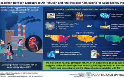 Study suggests that hospital admissions for acute kidney injury may be linked to air pollution
