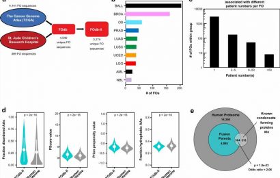 Predicting condensate formation by cancer-associated fusion oncoproteins